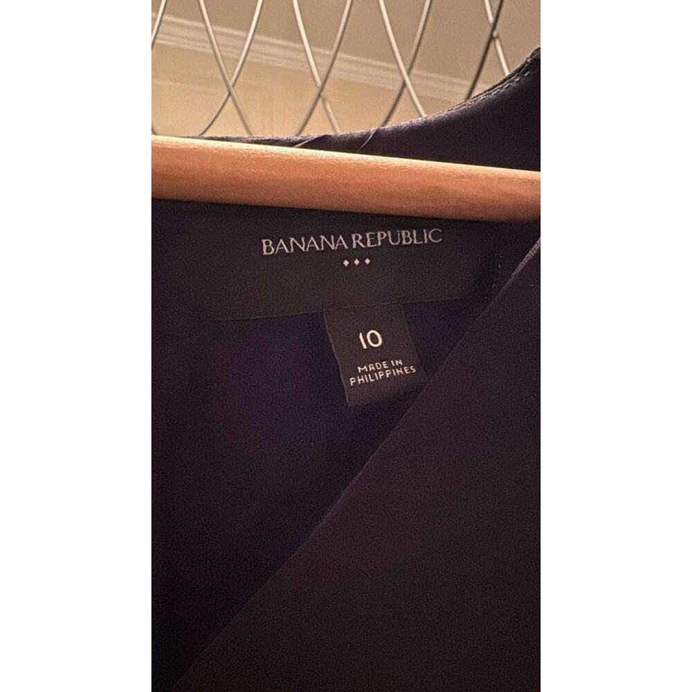 Banana Republic Minimalist Long Sleeve Shift Dress, Navy, Size 10 - Picture 4 of 6